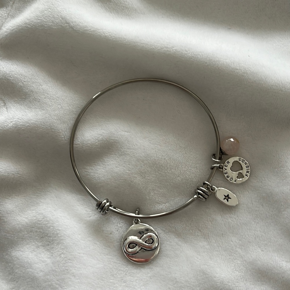 Silver friendship bracelet